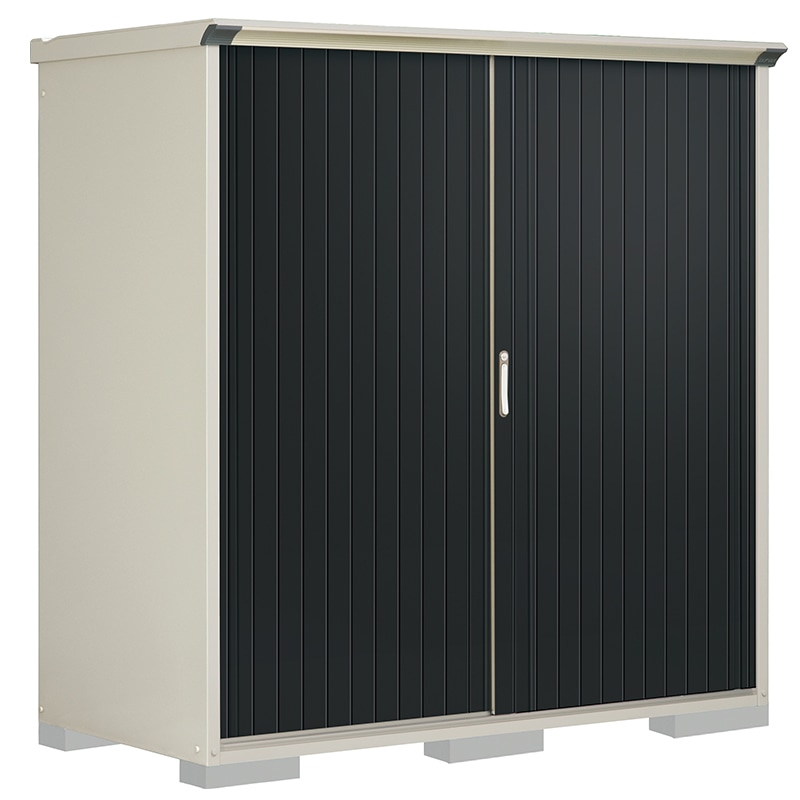 タクボ物置 ペインタ P-199AFE1 全面棚タイプ 本体：ムーンホワイト 扉：SDメタル