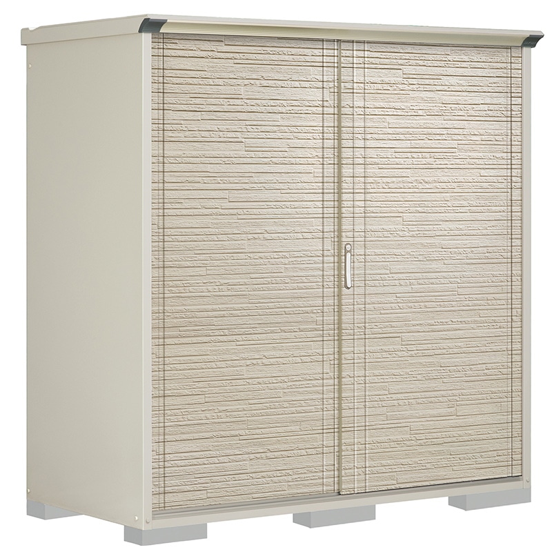 タクボ物置 ペインタ P-199AFE2 全面棚タイプ 本体：ムーンホワイト 扉：SDセラミック