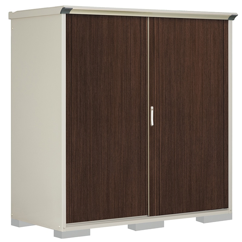 タクボ物置 ペインタ P-199AFE6 全面棚タイプ 本体：ムーンホワイト 扉：WTブラックチェリー