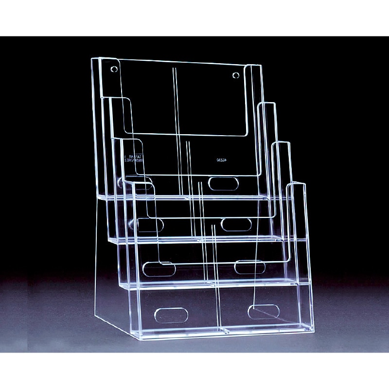 カタログスタンド 卓上型 A4 縦置き×4段