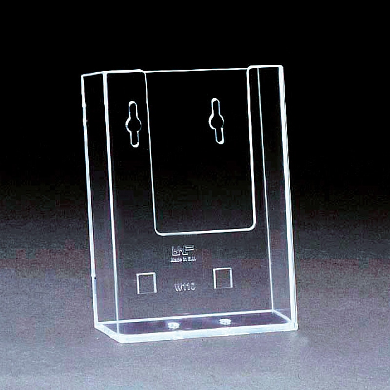 カタログスタンド 壁掛型 三つ折り 縦置き