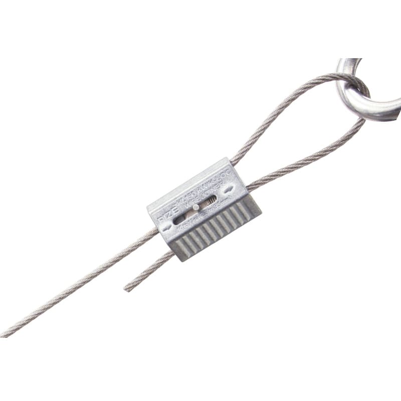 リーズロック 適合ワイヤーロープ径1.0mm 参考使用荷重（1個）1.0mm/8kg