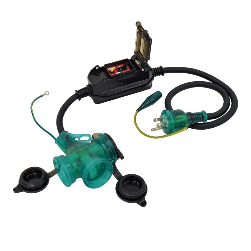 防雨ポッキン延長ブレーカ