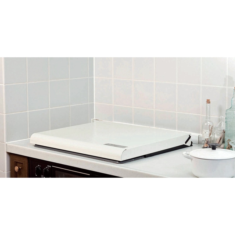 蓋キャッチャー付コンロカバー 60cm用 アイボリー