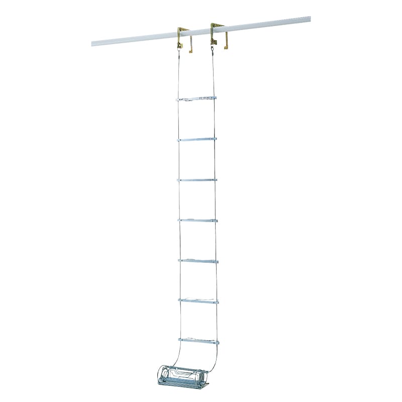 避難用ワイヤーロープはしご 全長4.17m