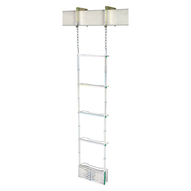 折畳はしご 鋼製 避難用 全長4.14m