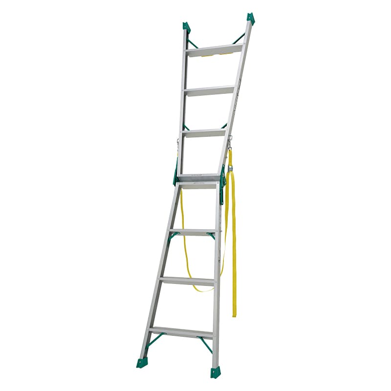 昇柱用兼用脚立 天板の高さ1.10m ポールグリップ・巻付ベルト付き