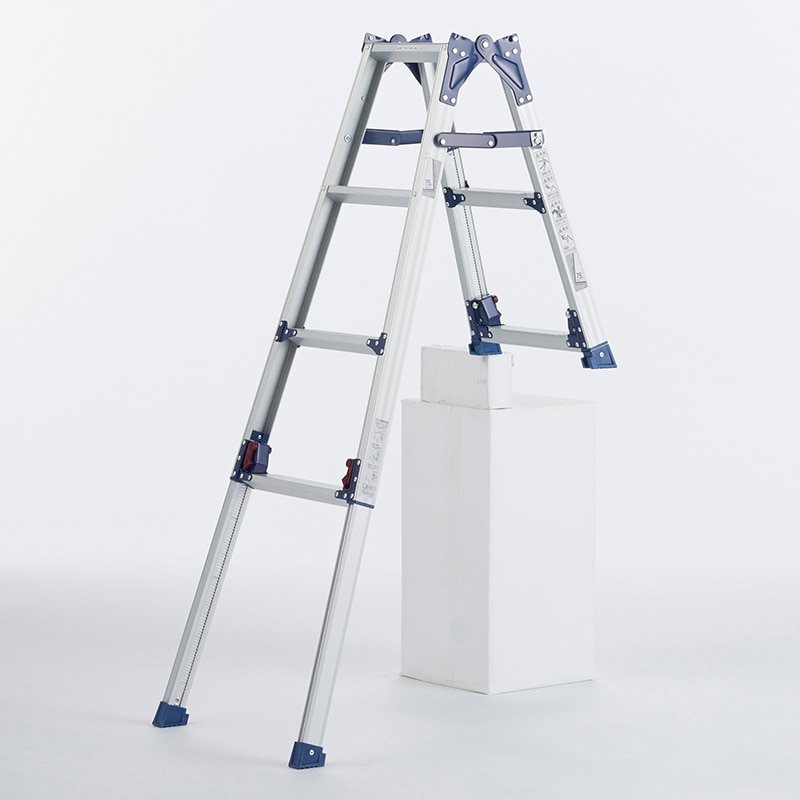 アルミ兼用脚立 天板の高さ1.24～1.68ｍ 下部操作脚伸縮