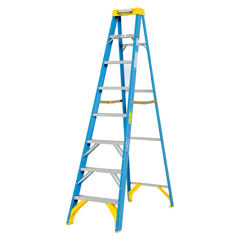 FRP製片側昇降式専用脚立 GLA 天板の高さ2.32m