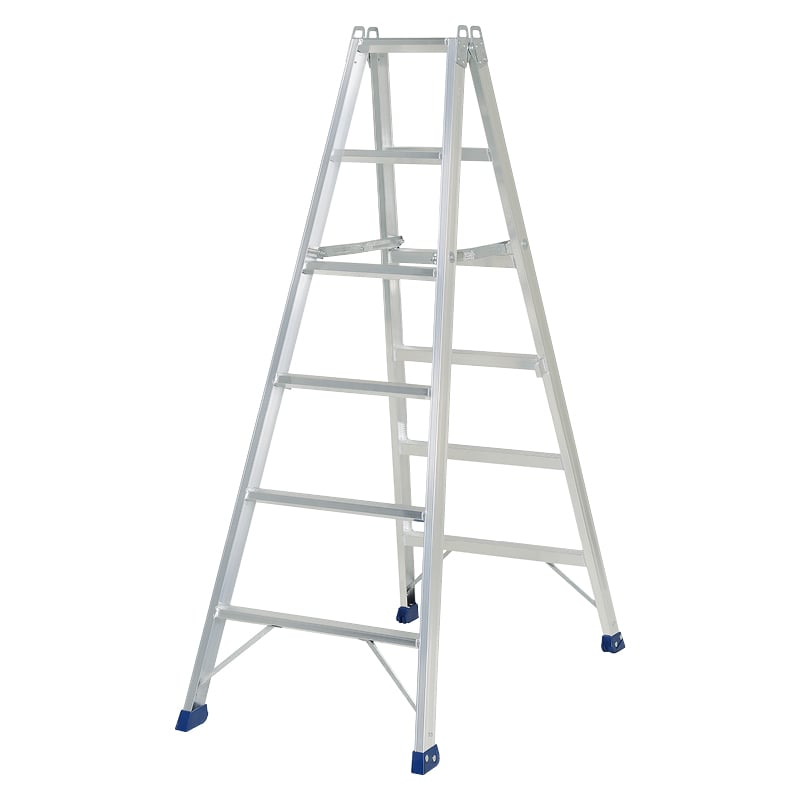 アルミ専用脚立 天板の高さ2.40ｍ 収納時フラット