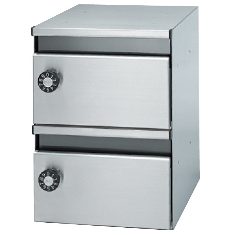 メールボックス  ヘアライン myナンバー錠 2段