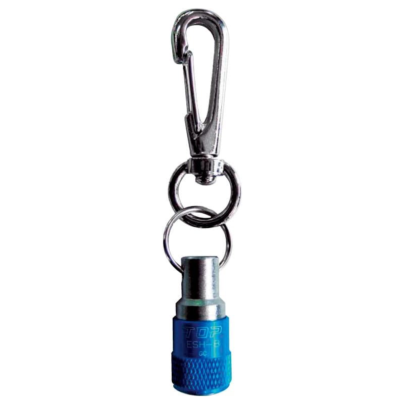 携帯用ソケットホルダー  ブルー ナスカン付き