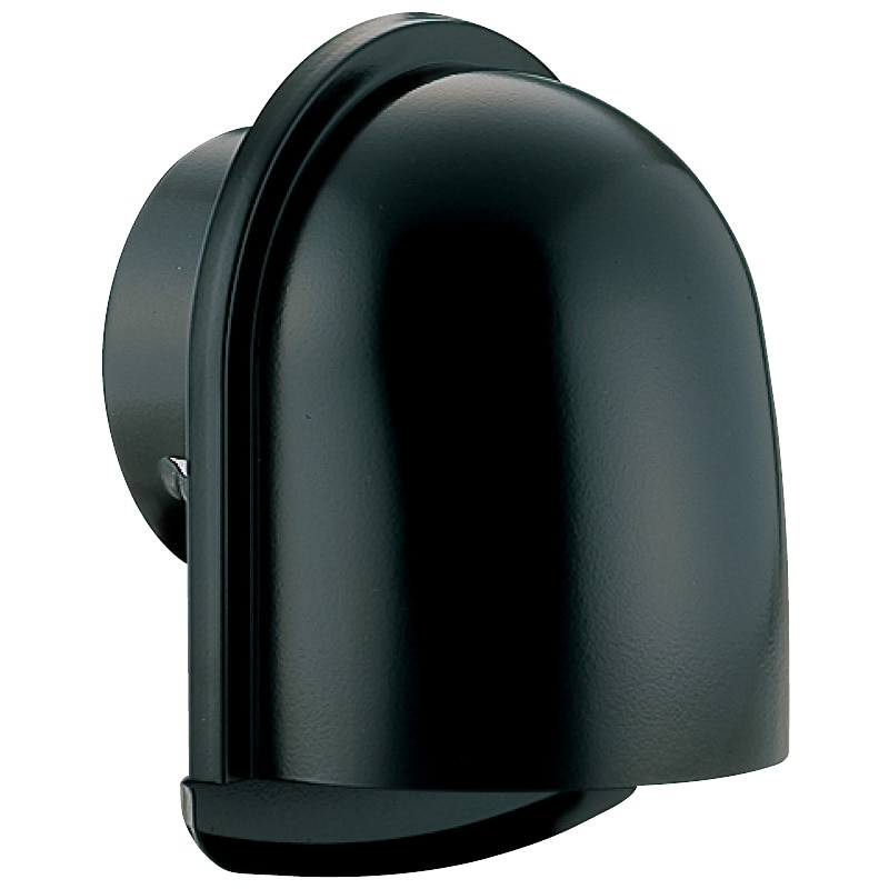 （お得）U型フード付換気口 網付 ブラック 適用パイプ（内径）146～165 5個入