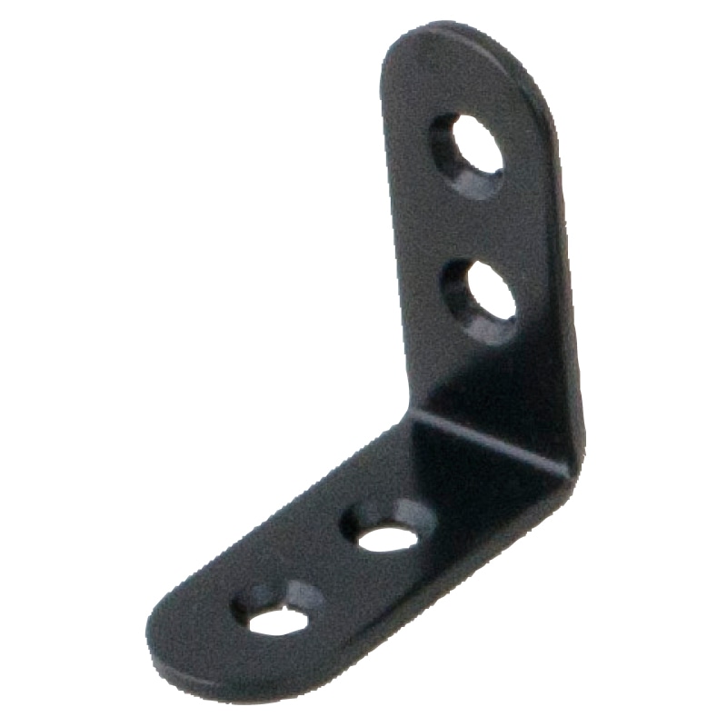 鉄製取付金具 厚み2幅15長さ36×36 ブラック L字タイプ