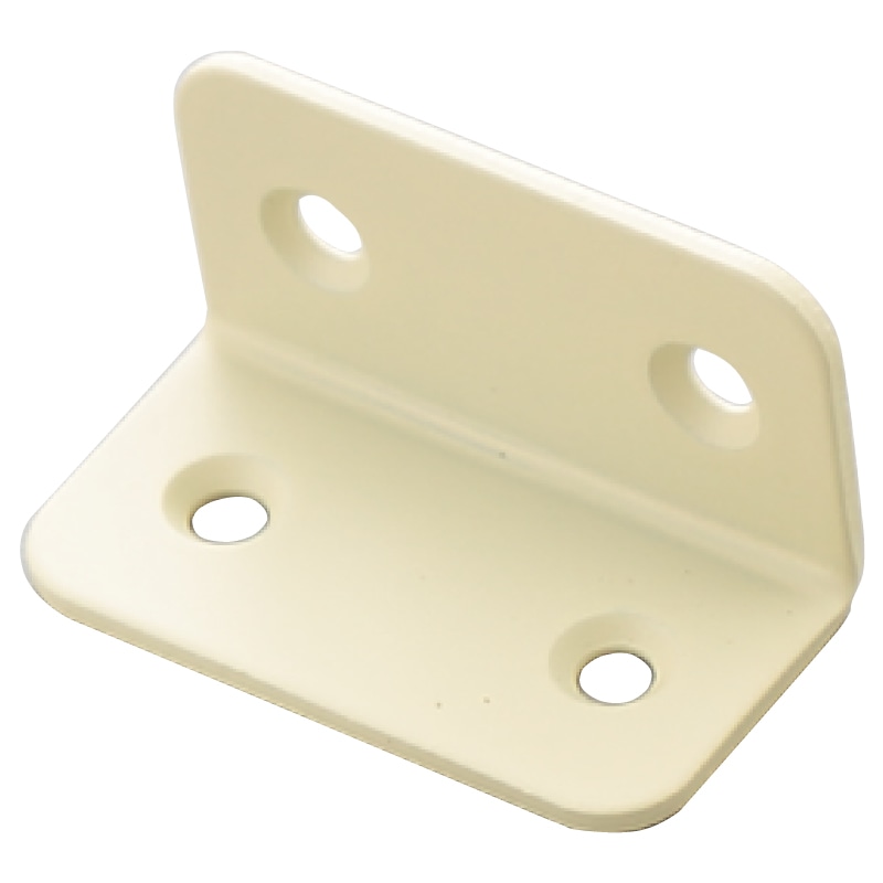 鉄製取付金具 アイボリー L字タイプ 6110
