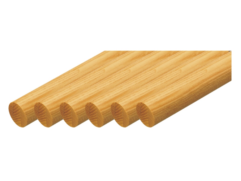 35アッシュ丸棒 2m(お得)6本