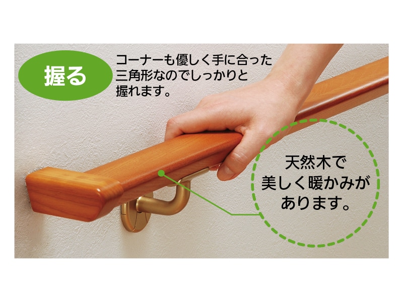 アームレール 支え方説明画像