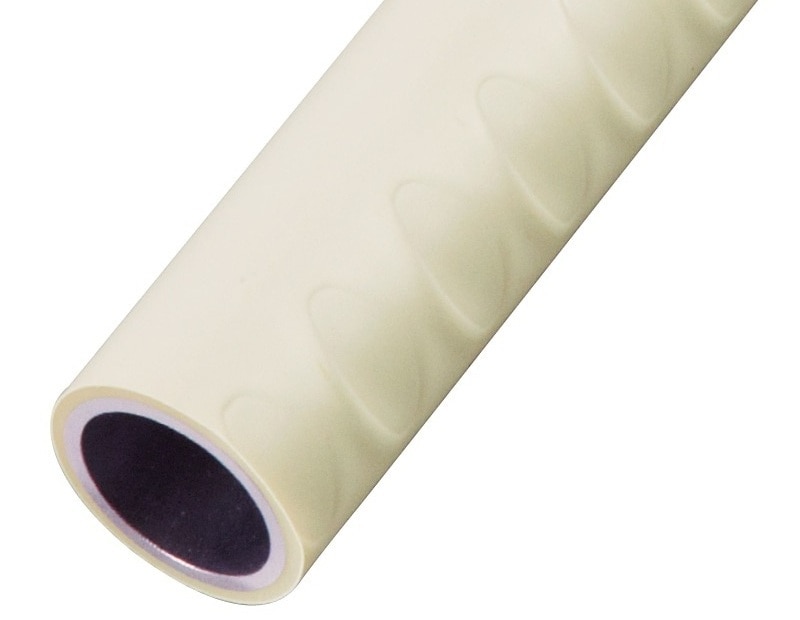 アルミ樹脂巻手すり棒 ディンプル付