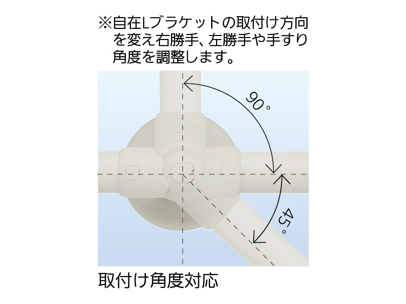 ソフトアクア L型自在ハンド