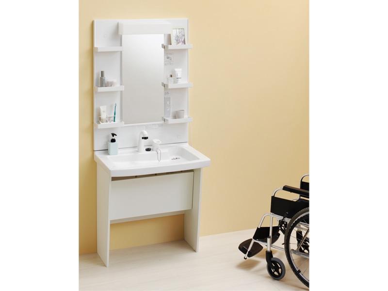 多目的洗面化粧台用1面鏡LED