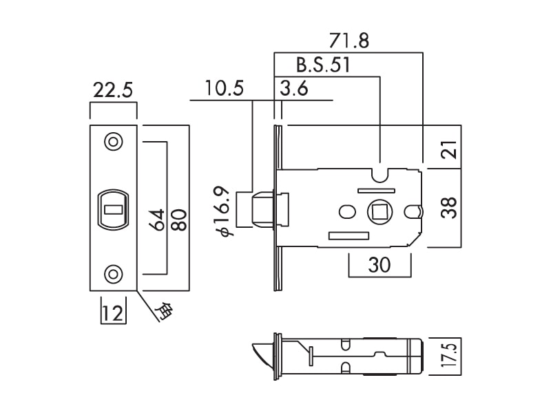 空錠ラッチ座セット