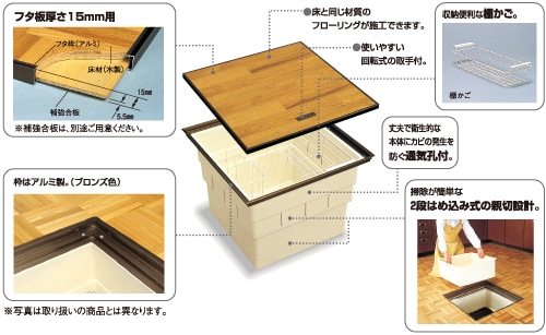 床下収納庫 エコノミータイプ: 建築資材｜住宅建材通販の