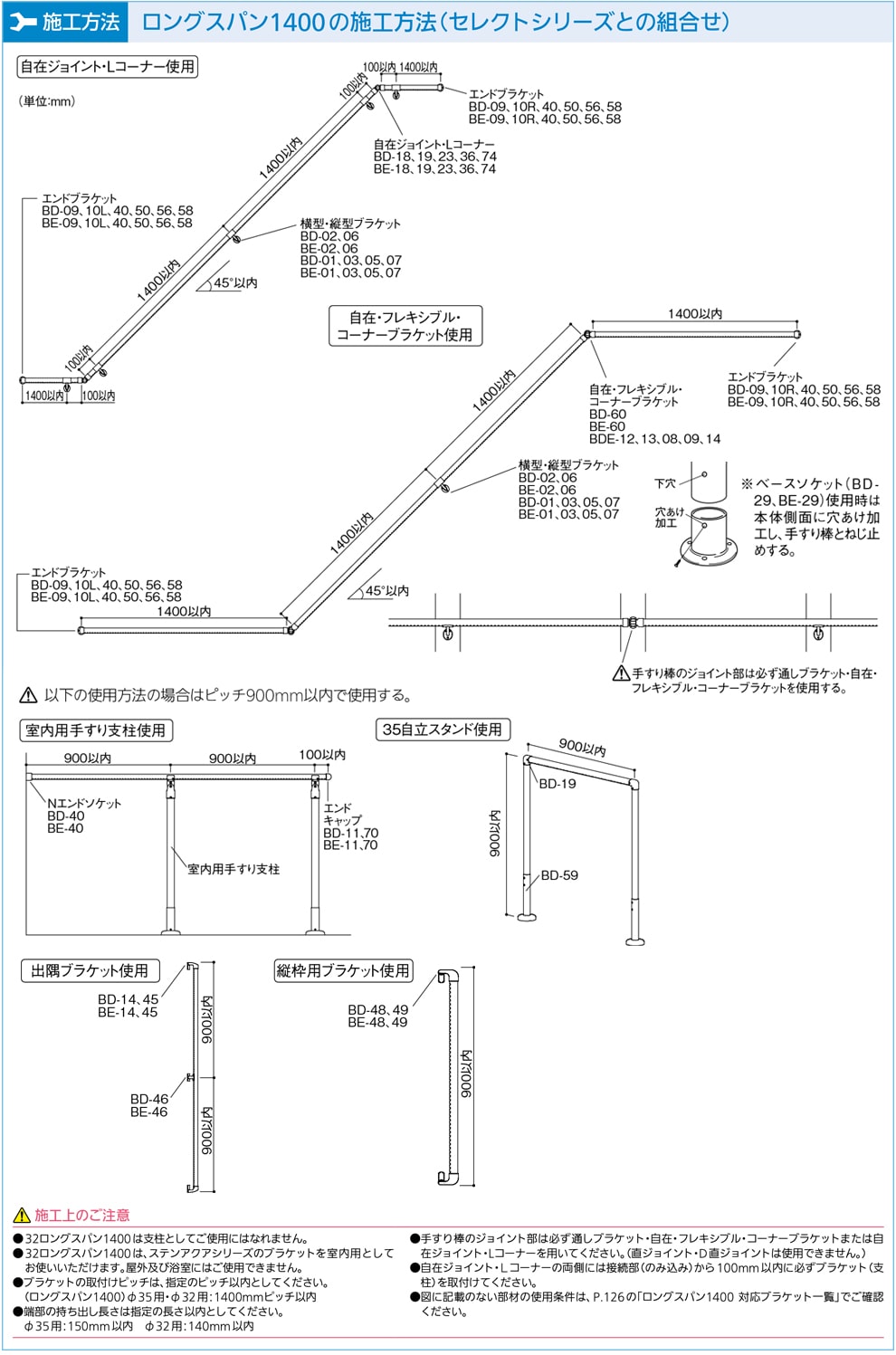 施工方法（セレクトシリーズとの組合せ）