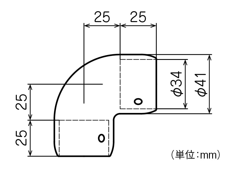 ネクステール Φ3 4エルボアウター