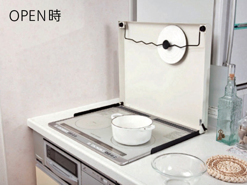 蓋キャッチャー付コンロカバー