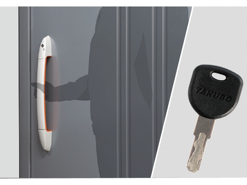 BELOS（ヴェロス）物置 B-1710 背面棚タイプ