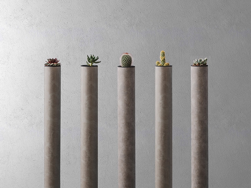 ALCOLOLO　丸柱　鉢付