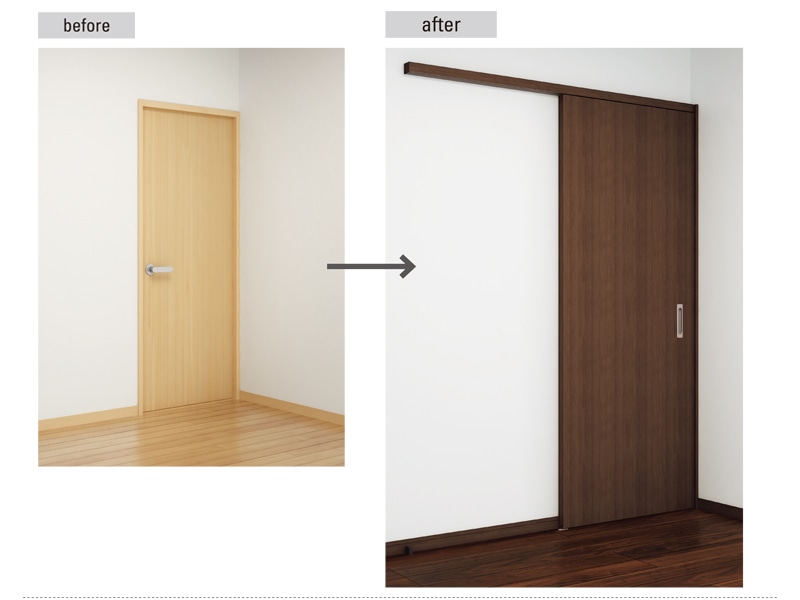 アウトセット吊戸 扉00 錠付 W705mm