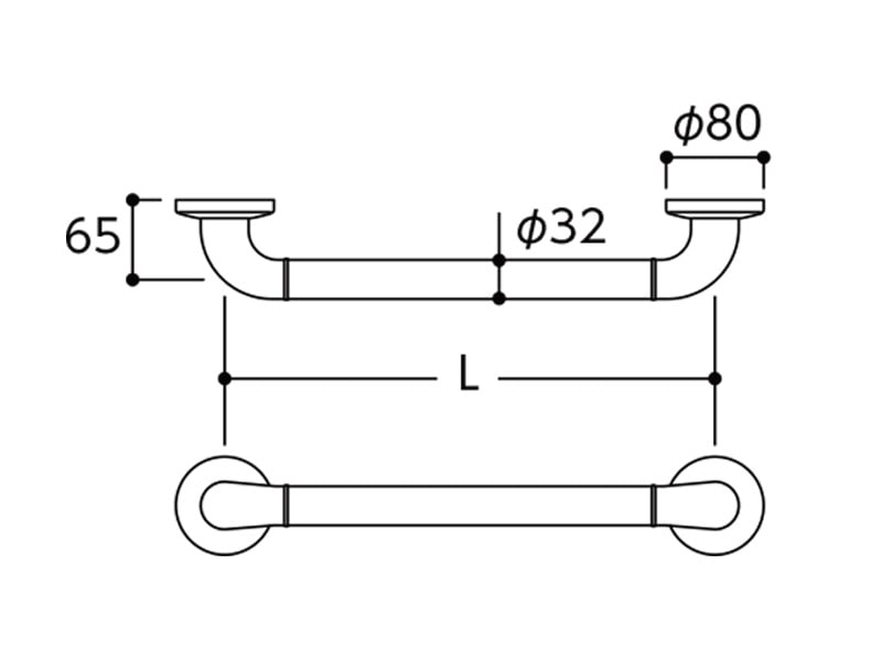 インテリアバー Fシリーズ Iタイプ UB後付