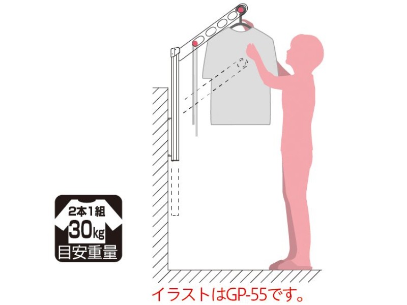 ホスクリーン GP型 腰壁用上下式