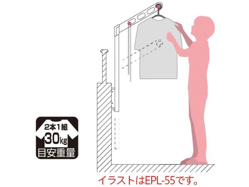 ホスクリーン EPL型 腰壁用上下式