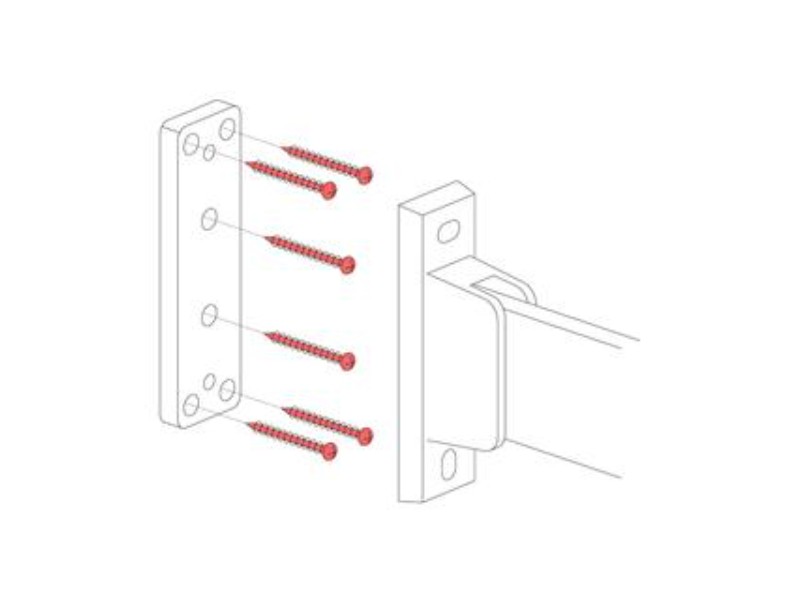 ホスクリーン取付パーツ　屋外用　鉄骨への取付け