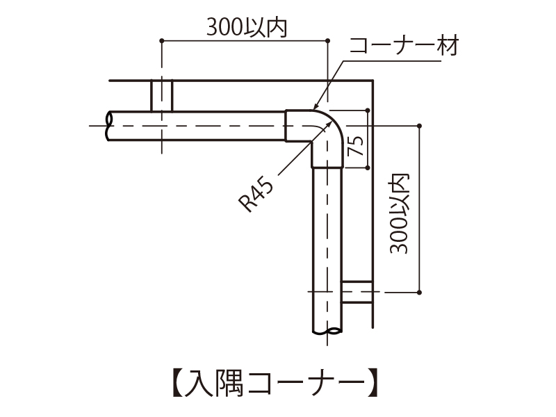 ユニティーレーンスリム LAコーナージョイント