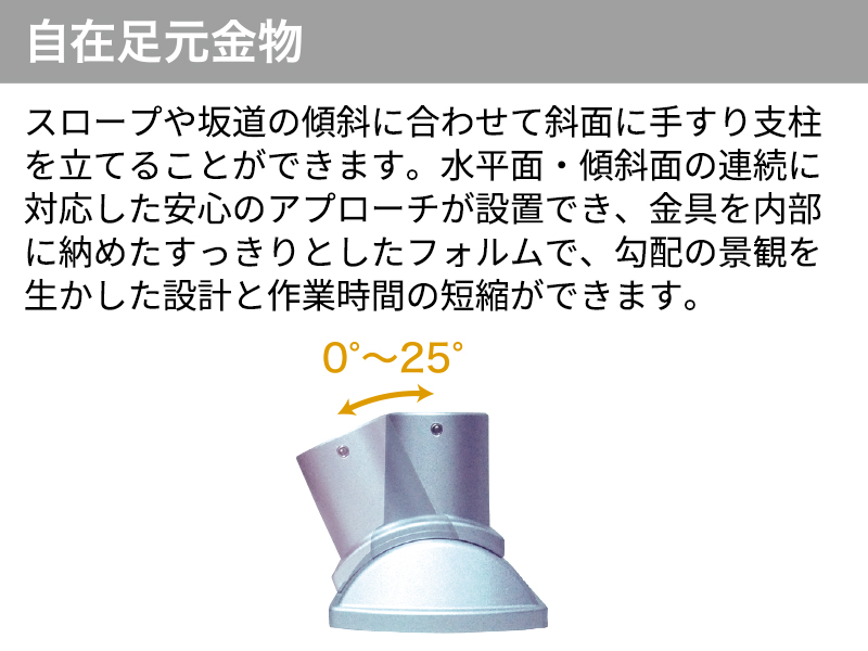 アルホージョ自立型 自在足元金物 ALH-410