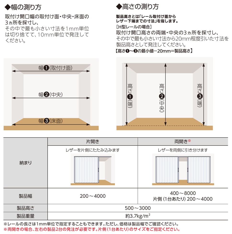 サイズの測り方写真