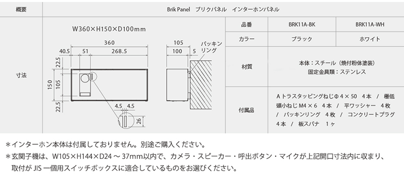 インターホンパネル詳細情報画像
